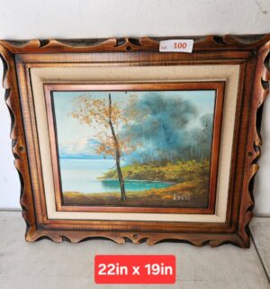 w100- Rivera Signed Oil Painting