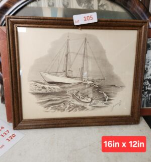 w105- Signed Framed Art