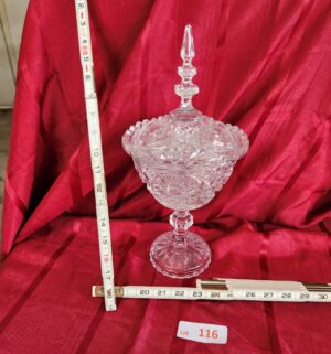 w116- Cut Crystal Candy Dish