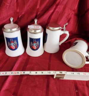 w124- vintage german beer steins