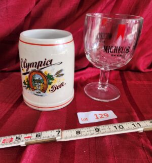 w129- Olympia, Michelob Beer mugs