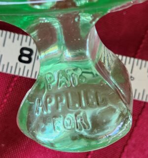 w132- Green Depression Glass Mixing Bowl - Image 3