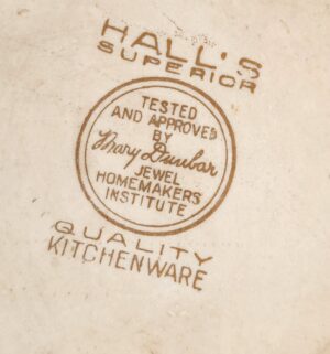 w159- Hall Superior Pitcher, chipped - Image 3