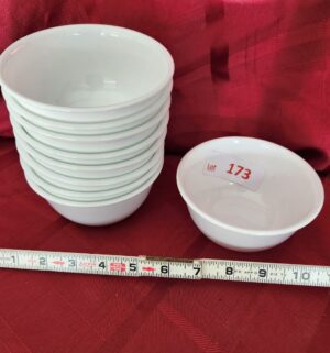 w173- Set of 9 Corelle Bowls
