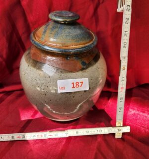 w187- Vintage Signed Pottery Vase
