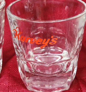 w216- Vintage Harveys Shot Glasses