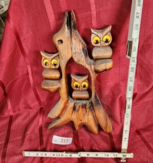 w217- Mid Century Owl Wall Art