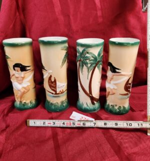 w226- Sail with Harveys. Hula Hawaiian Girl Tiki Mugs