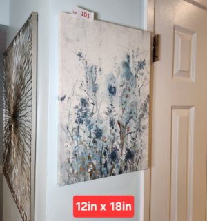 x101- Floral canvas art