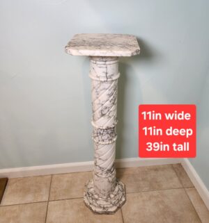 x110- Stunning Marble Pedestal. Great Condition