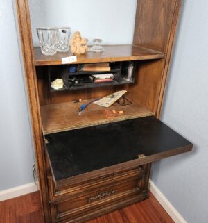 x116- Bookcase w/ drop front - Image 3