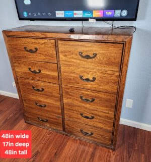 x119- Vintage Double Dresser No contents