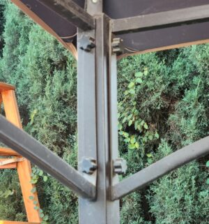 x148- Patio Gazebo. Good Shape. Cover has moderate wear and tear - Image 4