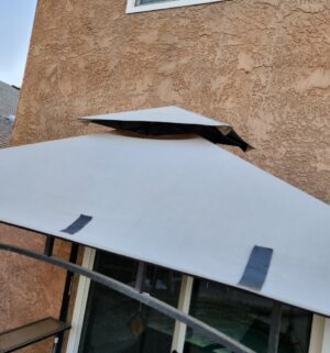 x148- Patio Gazebo. Good Shape. Cover has moderate wear and tear - Image 6