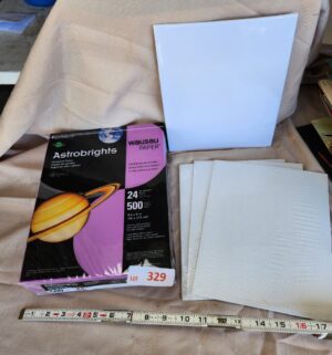 x329- paper, blank canvas boards