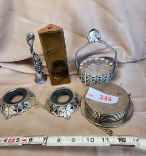 x335- coasters, candle stands