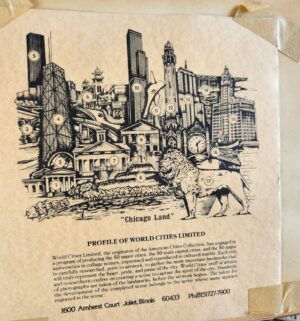 x369- Chicago Land by Dennis Bivens. Engraving - Image 4