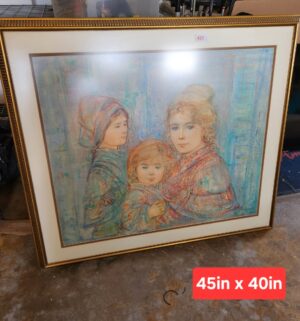 x425- Edna Hibel and her children print