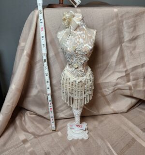 x455- beaded dressform jewelry holder