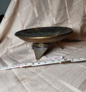x487- vintage brass bowl from Israel