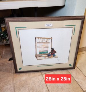 x525- Navajo weaving Signed by Will Hart