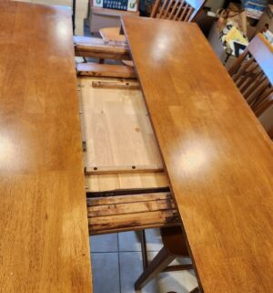 x531- Counter Height Dining Table w/ Hidder Butterfly Leaf Extensions - Image 5