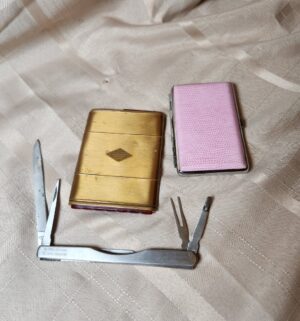 x544- cigarette holder, knife, business card holder