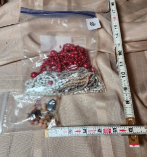 x586- Bags of broken beaded jewelry