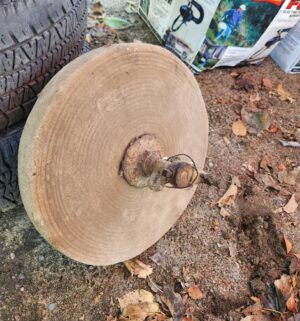 y4- Antique Grinding Stone - Image 3