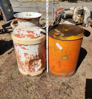 y23- milk can w/ vintage tin