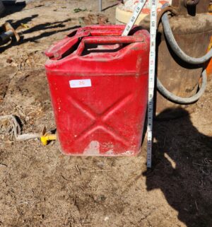 y26- vintage red fuel can