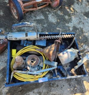 y48- misc tools, hardware. Black Crate Not Included - Image 1