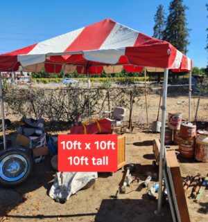 y61- Vintage Fire Chief Canopy. w/ extra canopy. Excellent Condition! - Image 1