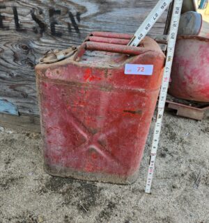 y72- antique fuel can - Image 1