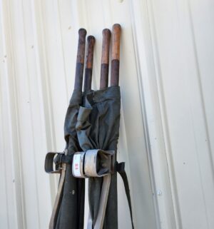 y83- vintage U.S. military folding stretchers - Image 3