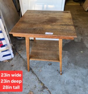 y106- vintage wooden table - Image 1