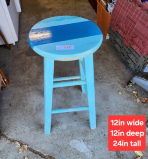y112- wooden stool - Image 1