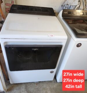 y119- Whirlpool Washer & Electric Dryer Set. Fully Tested. Uninstalled 10-16-25 - Image 2