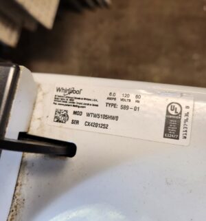 y119- Whirlpool Washer & Electric Dryer Set. Fully Tested. Uninstalled 10-16-25 - Image 7