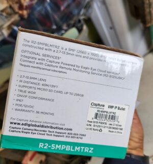 y122- capture 5mp ip ir motorized bullet - Image 2