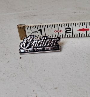 y133- Indian Motorcycle Scout embossed collectible lapel pins - Image 1