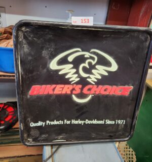 y153- Bikers Choice Lighted Sign. Lights up - Image 3