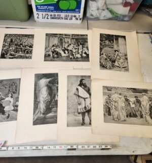 y158- antique prints and sheet music - Image 1