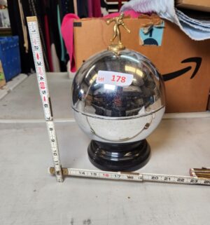y178- Mid-Century Modern (MCM) bowling ball decanter set - Image 1