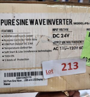 y213- giandel pure sine wave inverter 3000w. Model PS-300KAR-24V - Image 4