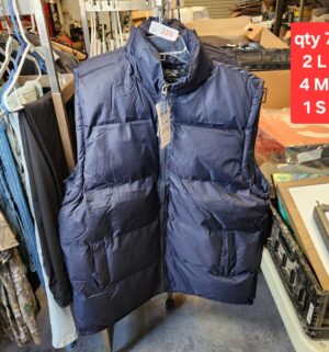 y224- qty 7 vests w/ tags Size L, M, S - Image 1