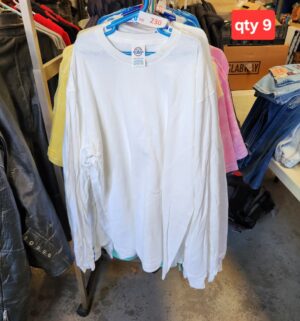y230- Delta Proweight Long Sleeve Shirts. Qty 9 size M - Image 1
