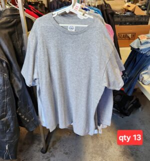 y231- Delta Pro Weight Gray shirts. Qty 13, Size XL - Image 1