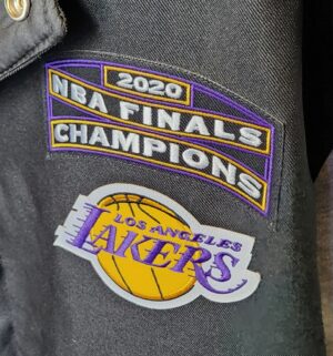 y235- LA Lakers 2020 NBA Finals Reversible Jacket - Image 2