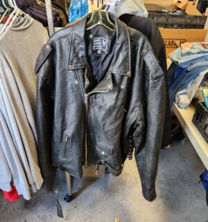 y236- Bikers Leather Motorcycle Jacket Size 64 - Image 1